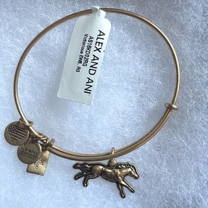 Alex&Ani Kentucky derby victorious gold bracelet,never used original box/wrap.